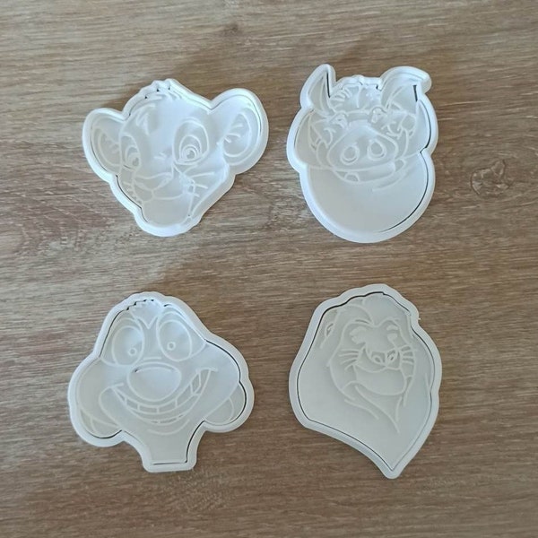 Cookie cutter Lion king shortbread cookie stamp - European PLA - cookie cutter cookie stamps lion king