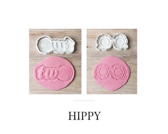 Hippy cookie cutter - European PLA - cookie cutter cookie stamps