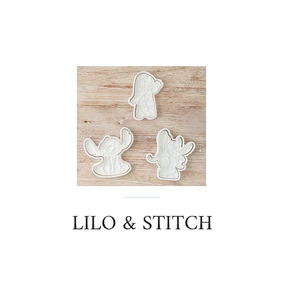 Lilo and Stitch Shortbread Biscuit Stamp Cookie Cutter European PLA ...