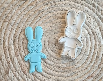 simon the rabbit cookie cutter - European PLA - cookie cutter cookie stamps