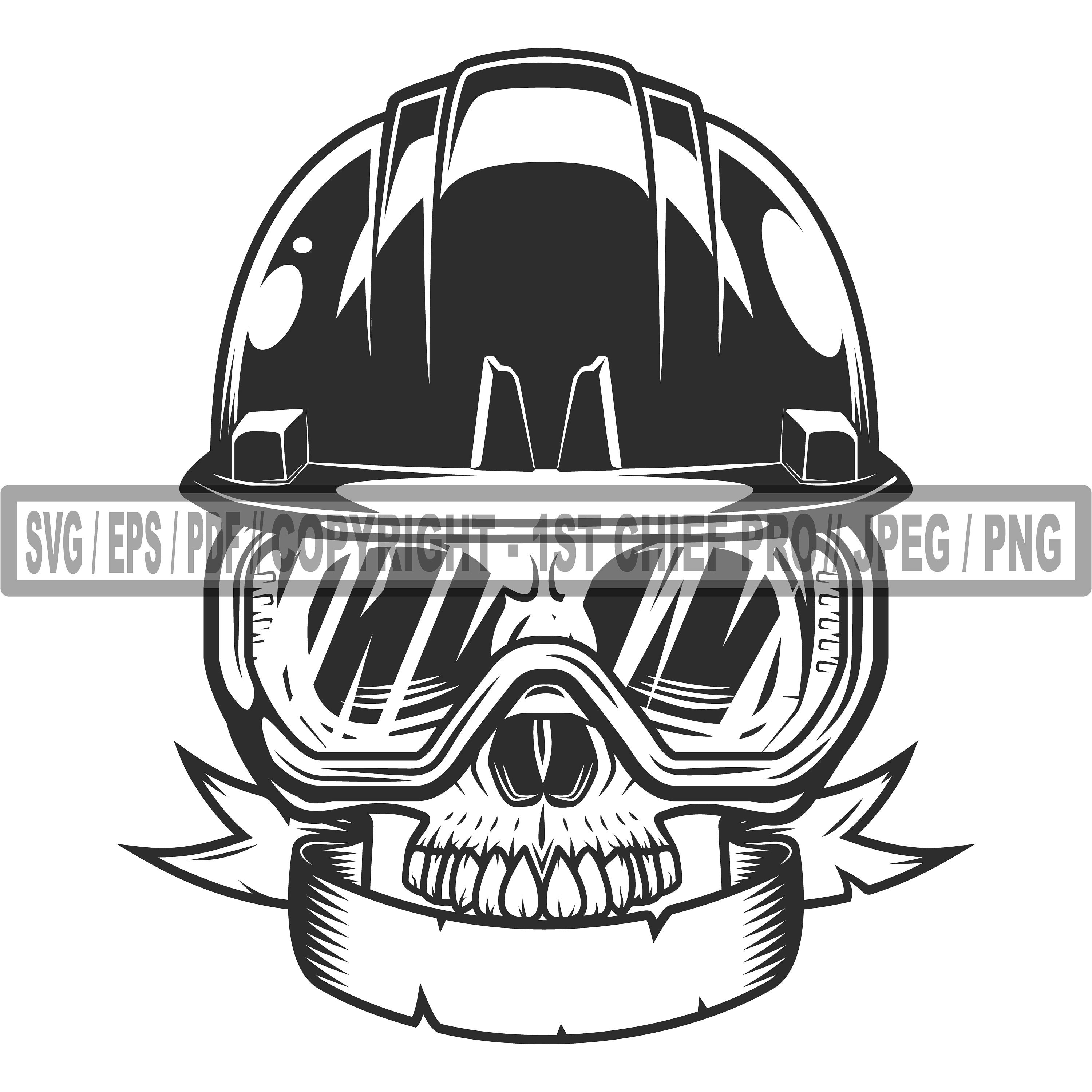 Skull Svg in Helmet Svg With Ribbon Svg Glasses Svg. Helmet Svg on ...