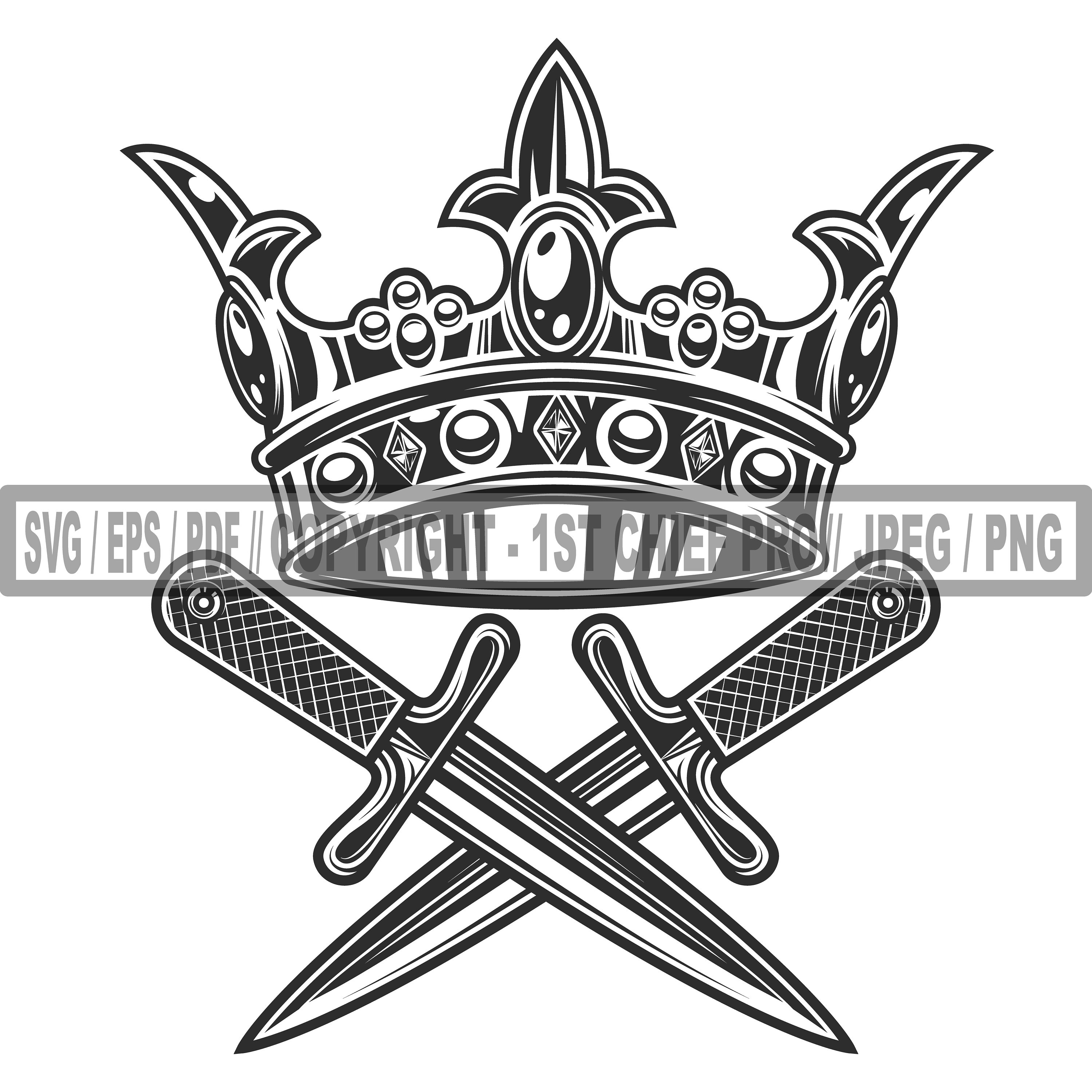 Tattoo winged sword with crown  Stock Illustration 91903214  PIXTA