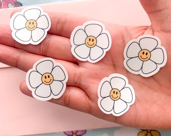 Mini Daisy Stickers - Sticker pack aesthetic - Phone case stickers - Flower sticker pack - Mini flower sticker - Trendy stickers