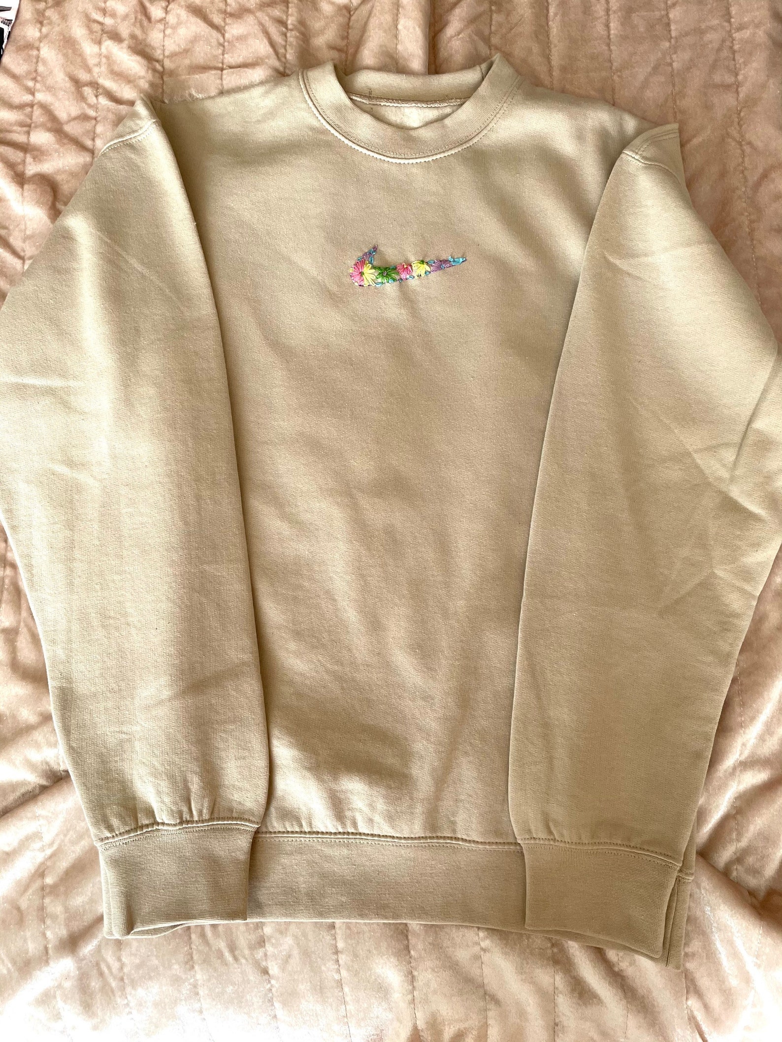 Nike Inspired flower Sweatshirt | Etsy