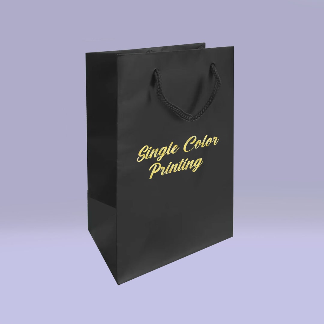 100 Pcs Matte Black Shopping Bagsprinted Shopping Bagsgift Bagsadd