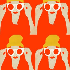 Original Art  Download | Woman with Sunglasses |  Downloadable Print