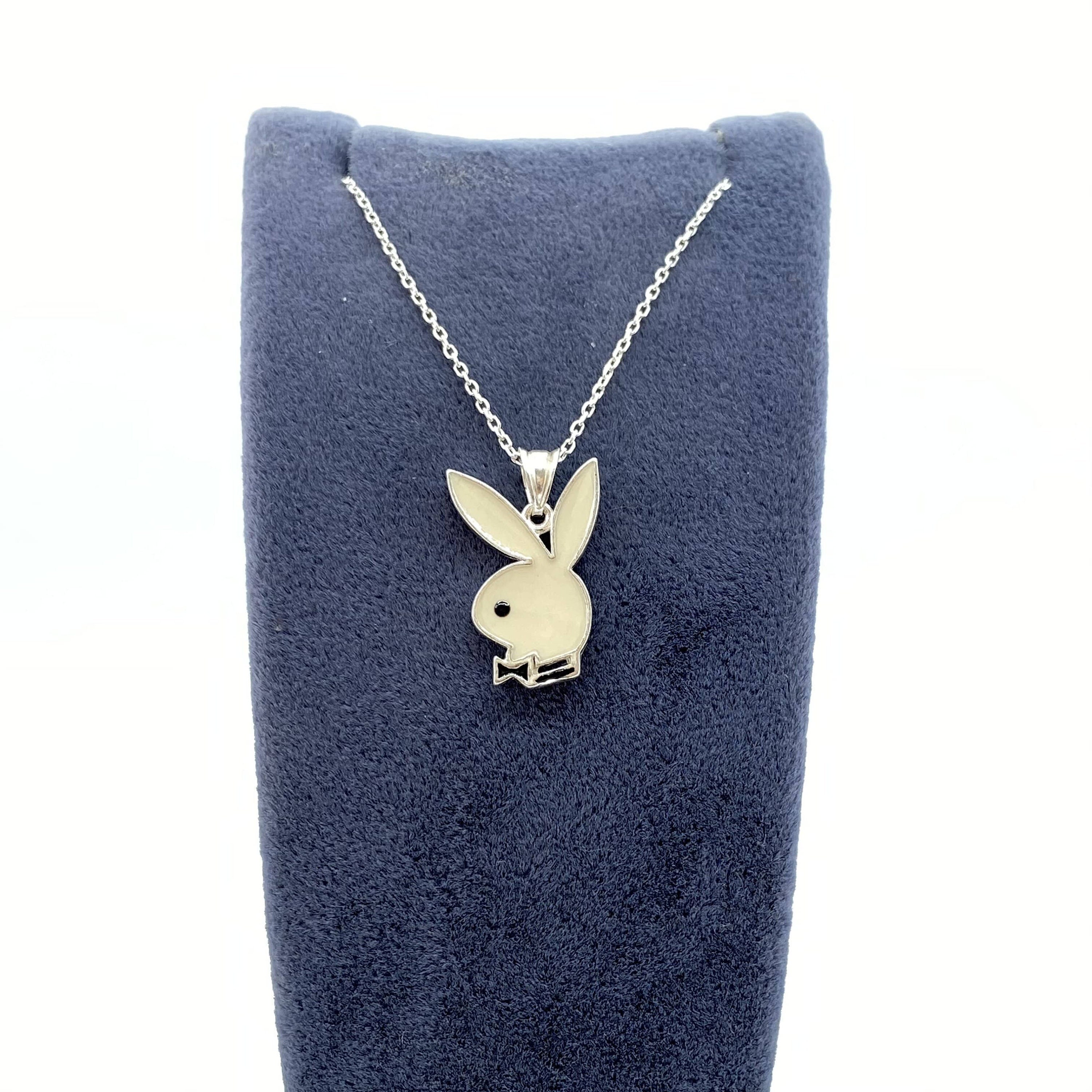 Playboy pendentif Playboy Necklace Silver Chain With Etsy