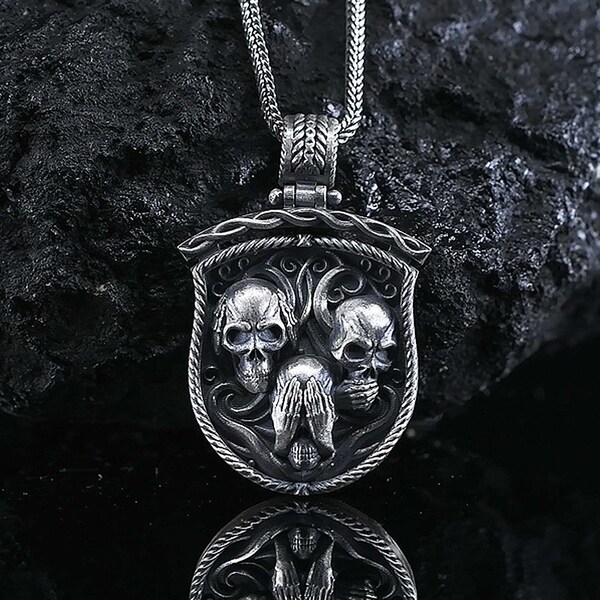 Calavera Necklace - Etsy