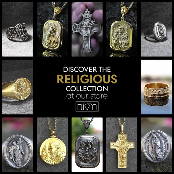 Saint John the Baptist Medallion Pendant St John Men Necklace