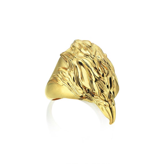 Solid gold biker rings clearance