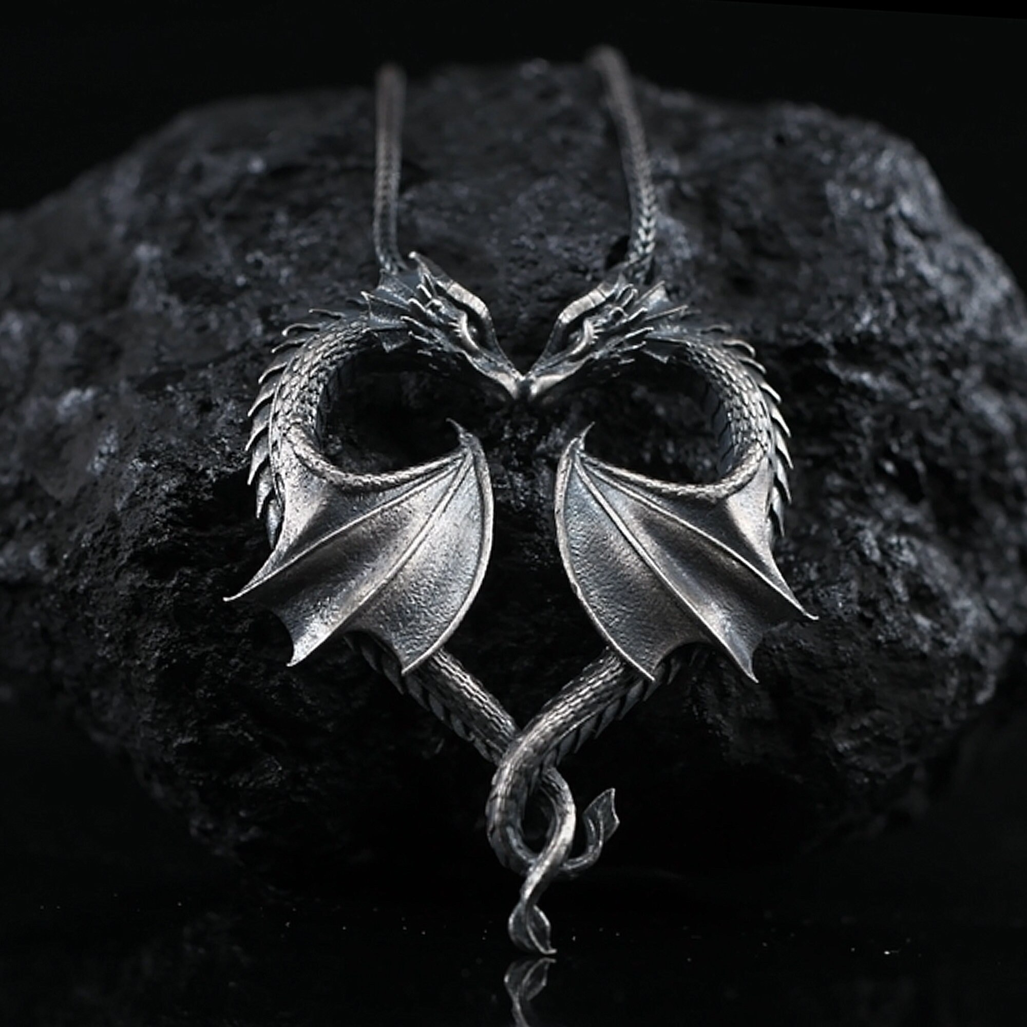 Dragon heart necklace sale