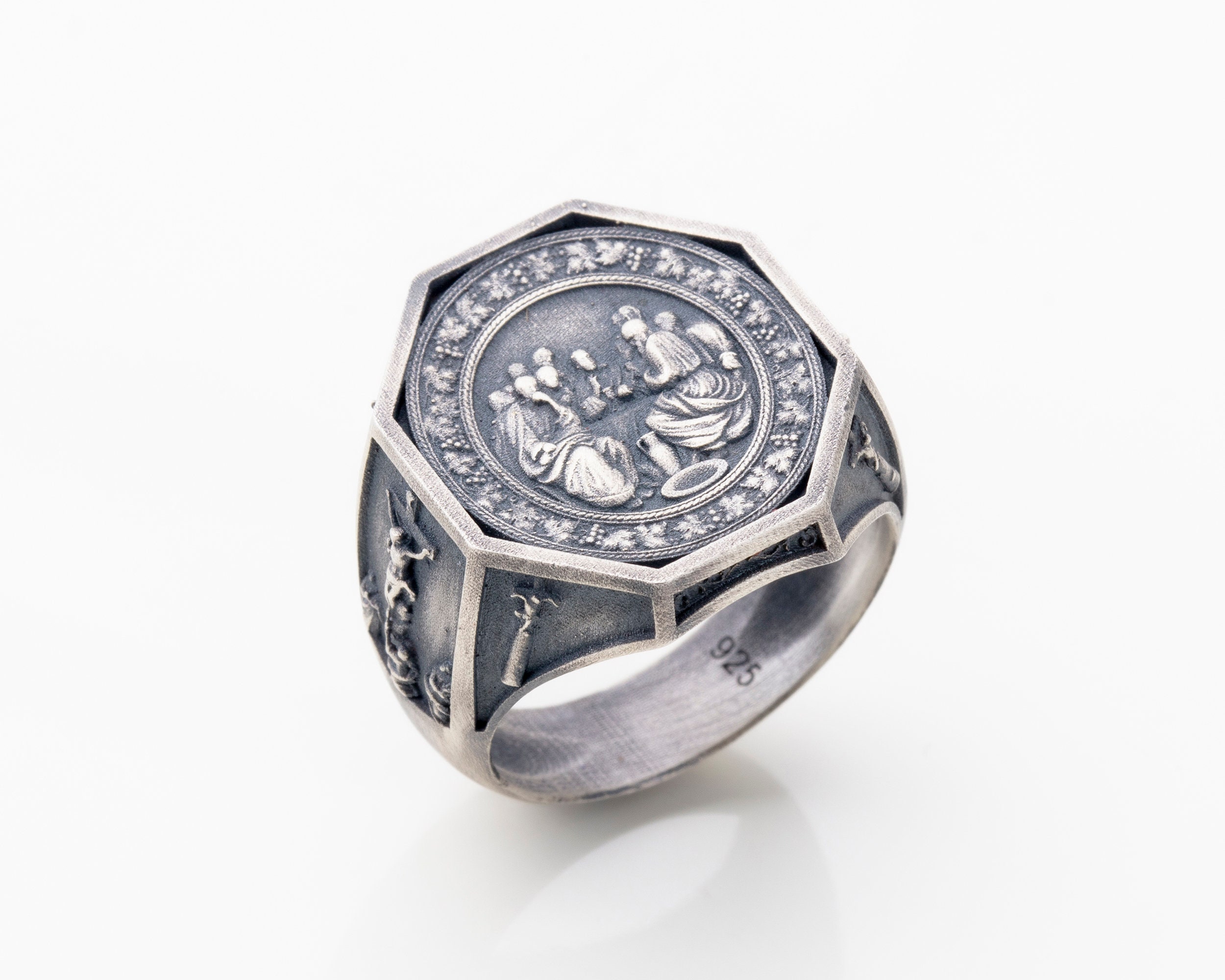 Anillo de sello de los 12 ap stoles de Jes s anillo de Jes s