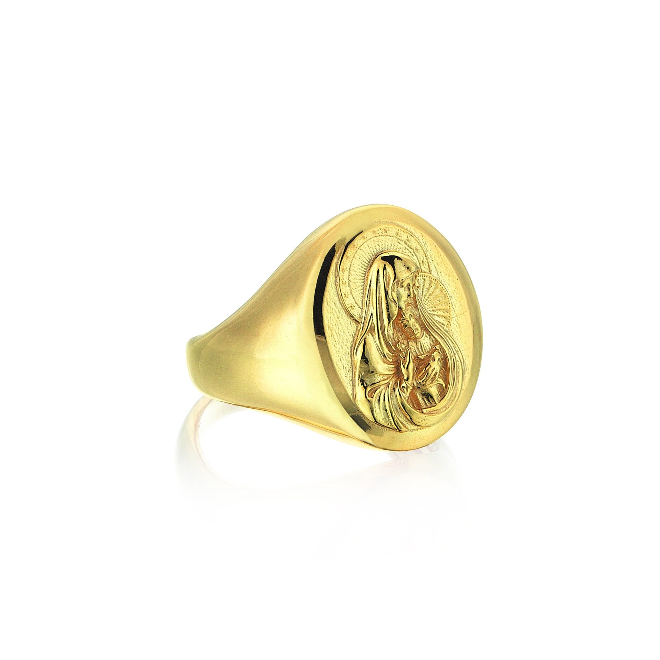 Jesus ring gold deals