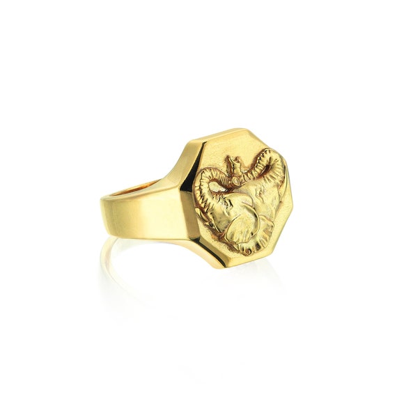 10k gold elephant sale ring