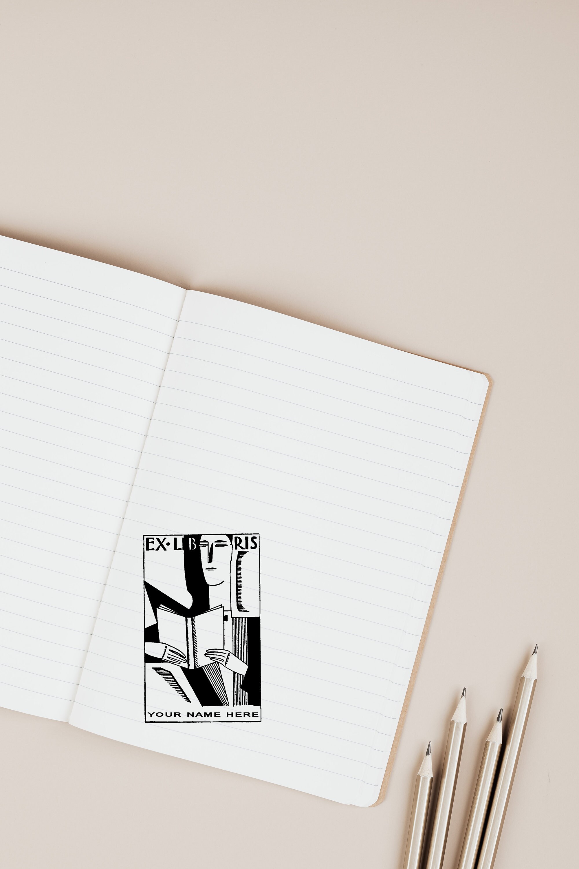 Custom Ex Libris Stamp Timbro Personalizzato Ex Libris Etsy