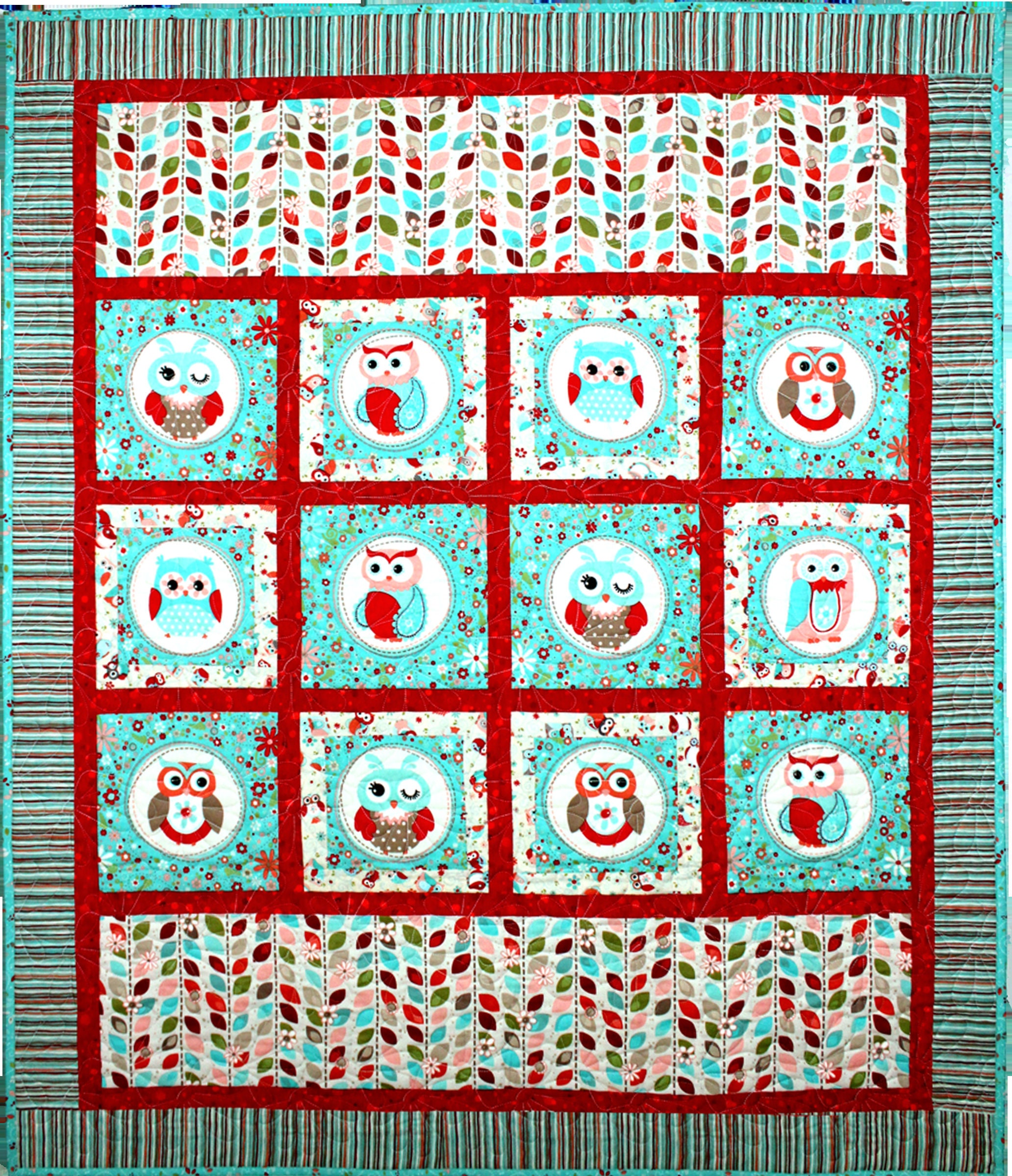 Flirty Owls baby quilt