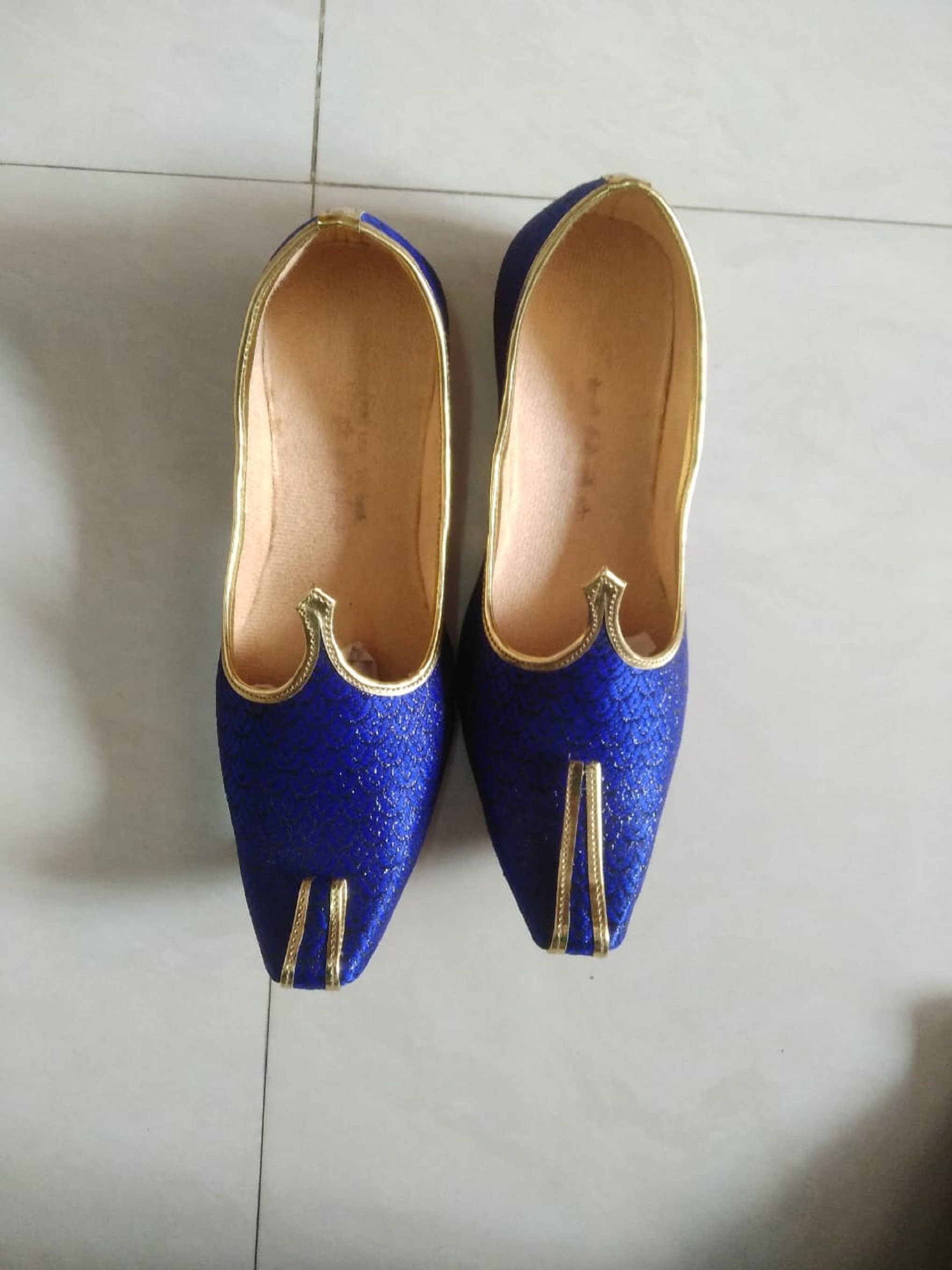 Organic Leather Jutti for Men Indian Cultural Mojari Handmade Etsy