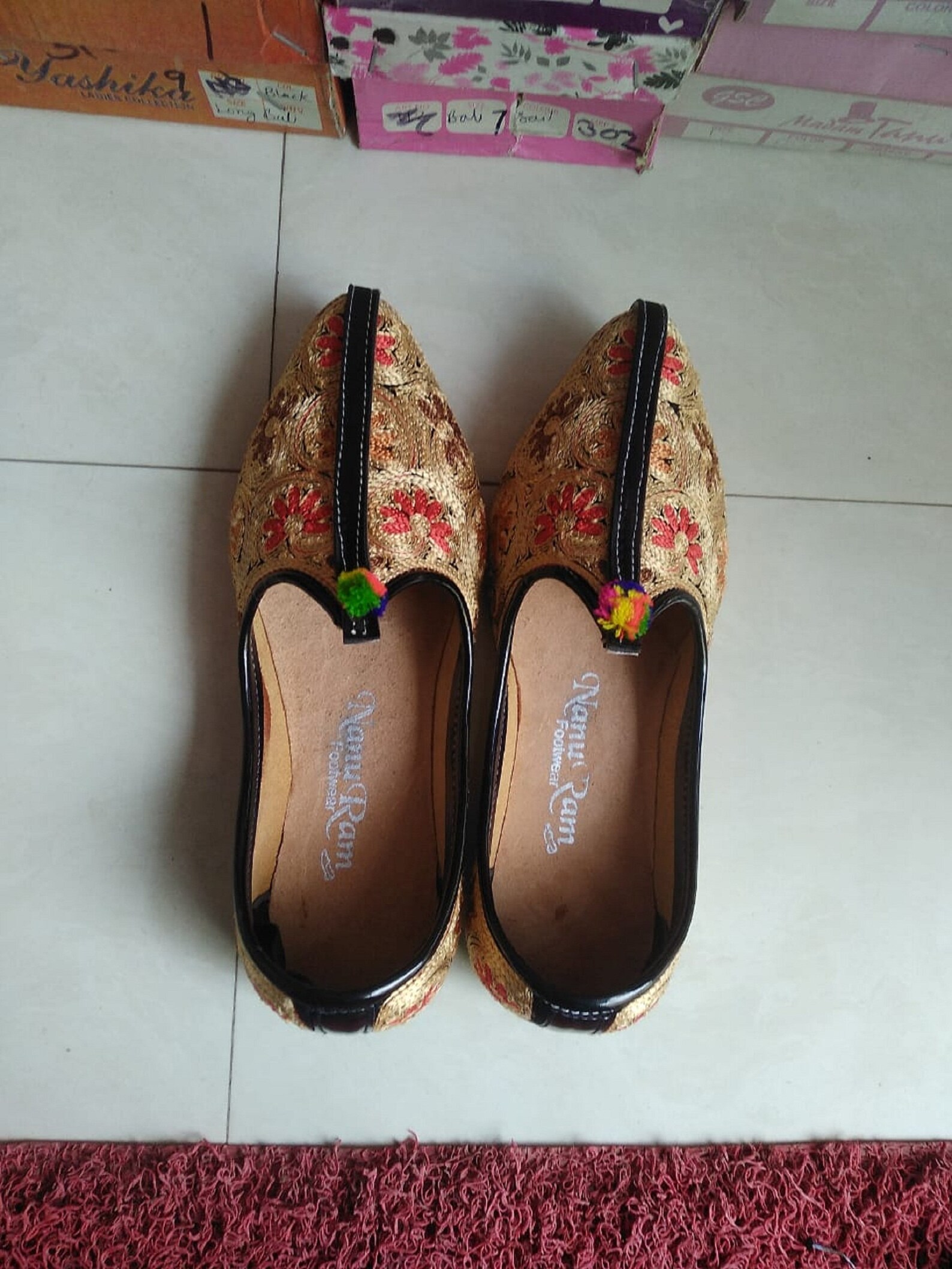 Organic Leather Jutti for Men Indian Cultural Mojari Etsy