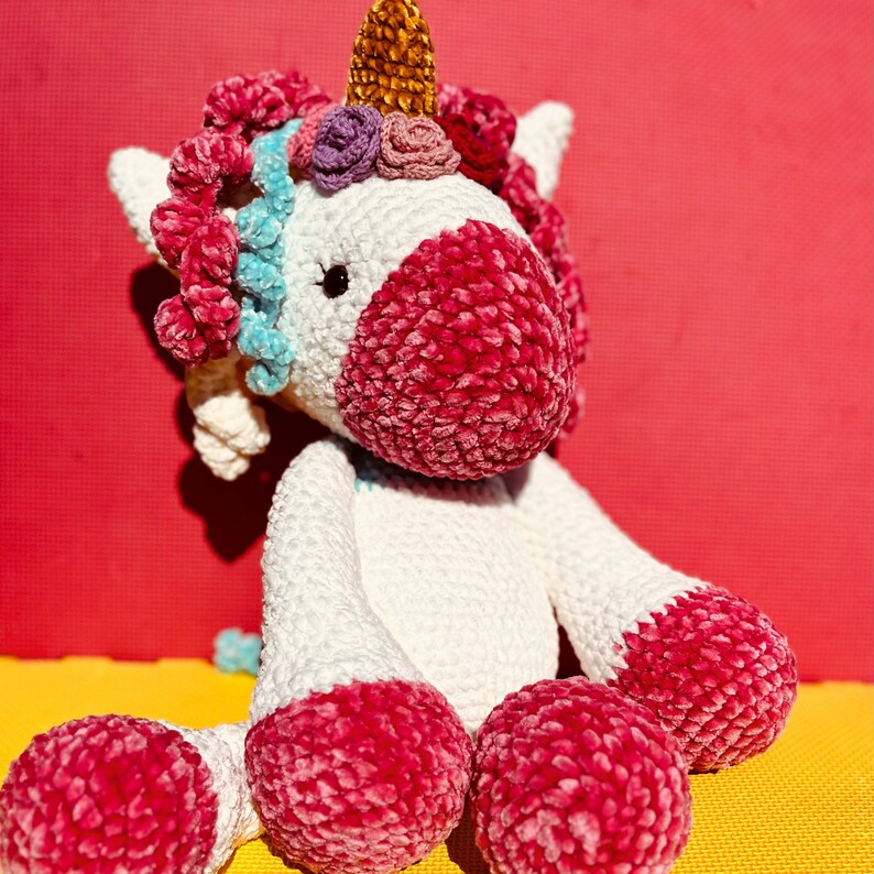 Stuffed Animal Unicorn Finished Amigurumi Doll Unicorn Christmas Gifts