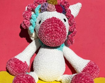 Stuffed animal Unicorn Finished amigurumi doll Unicorn Christmas gifts Gifts for toddler Cute gifts ideas for kids Gifts Unicorn lover gifts