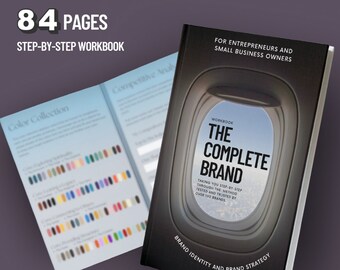 BRAND IDENTITY + MARKETING strategy workbook for entrepreneurs & small businesses, diy branding kit, brand marketing, target brand workbook