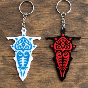 Avatar The Last Airbender Keychain Raava and Vaatu | The Legend of Korra Keychain | Raava Keychain | Avatar Keychain Light Spirit