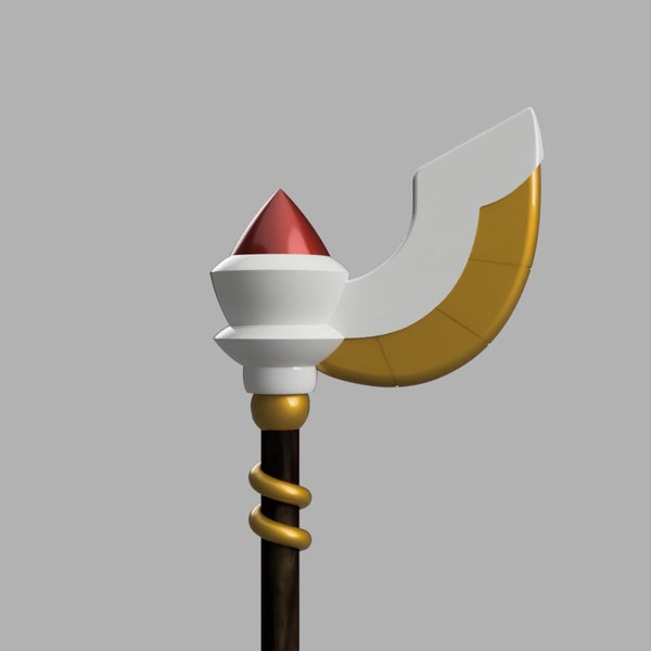 The Owl House Cosplay Golden Guard Staff | 3D Print Model | The Owl House Hunter Golden Guard Cosplay | The Owl House Cosplay Prop Staff