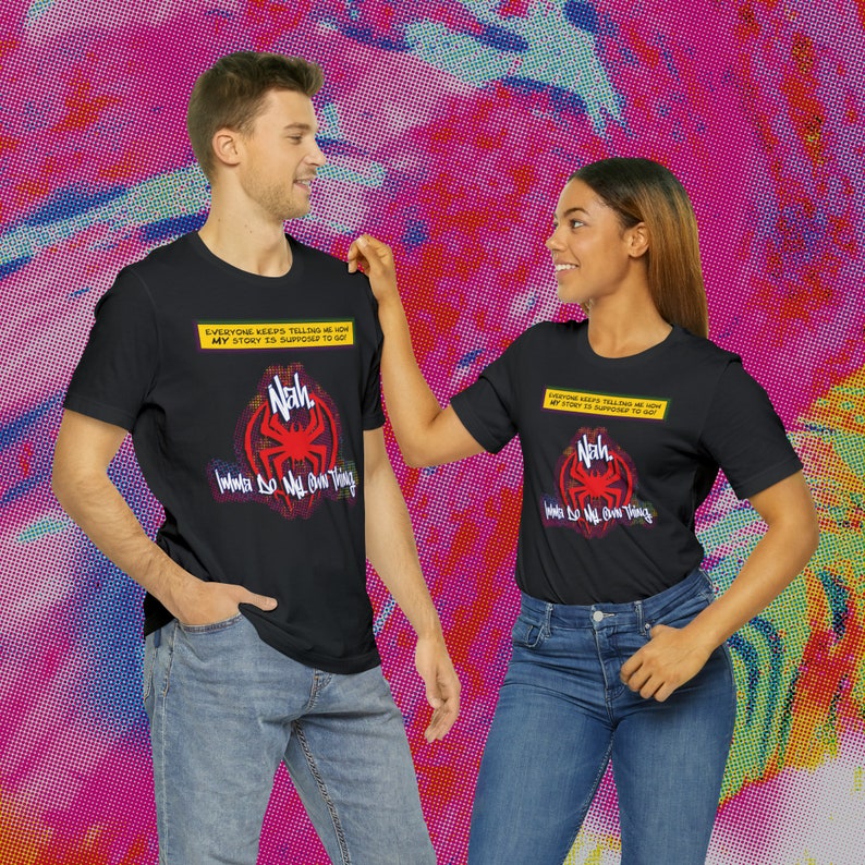 Camiseta Spiderverse / Camiseta con cita de Miles Morales / Camiseta de Spider-Man / Nah, haré lo mío Spiderverse / A través del Spider-verso Miles imagen 9
