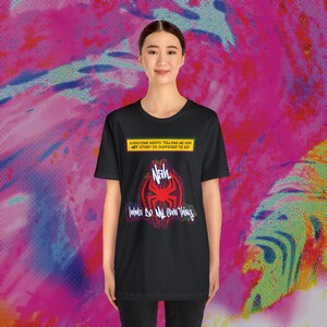 Camiseta Spiderverse / Camiseta con cita de Miles Morales / Camiseta de Spider-Man / Nah, haré lo mío Spiderverse / A través del Spider-verso Miles imagen 4