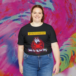 Camiseta Spiderverse / Camiseta con cita de Miles Morales / Camiseta de Spider-Man / Nah, haré lo mío Spiderverse / A través del Spider-verso Miles imagen 8