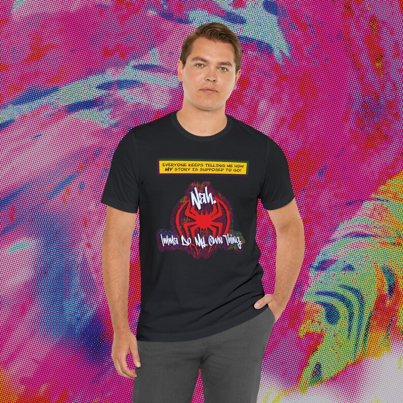 Camiseta Spiderverse / Camiseta con cita de Miles Morales / Camiseta de Spider-Man / Nah, haré lo mío Spiderverse / A través del Spider-verso Miles imagen 7