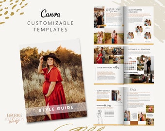 Photography Style Guide for Canva - Canva Templates for Photographers - Photography Templates for Canva - What to Wear Guide
