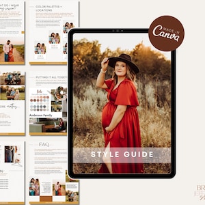 Canva の家族写真スタイル ガイド テンプレート