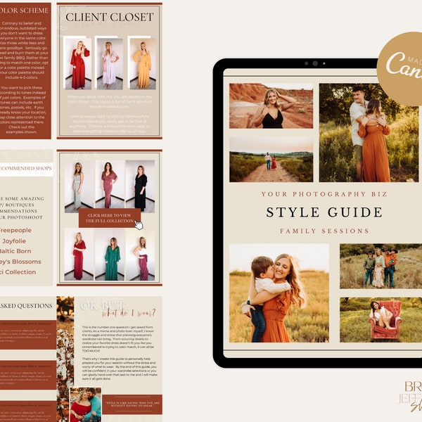 Photography Style Guide | Canva Template For Photographers