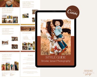 Stijlgids fotografie | Bewerkbare canvassjabloon | Exemplaar inbegrepen!!!