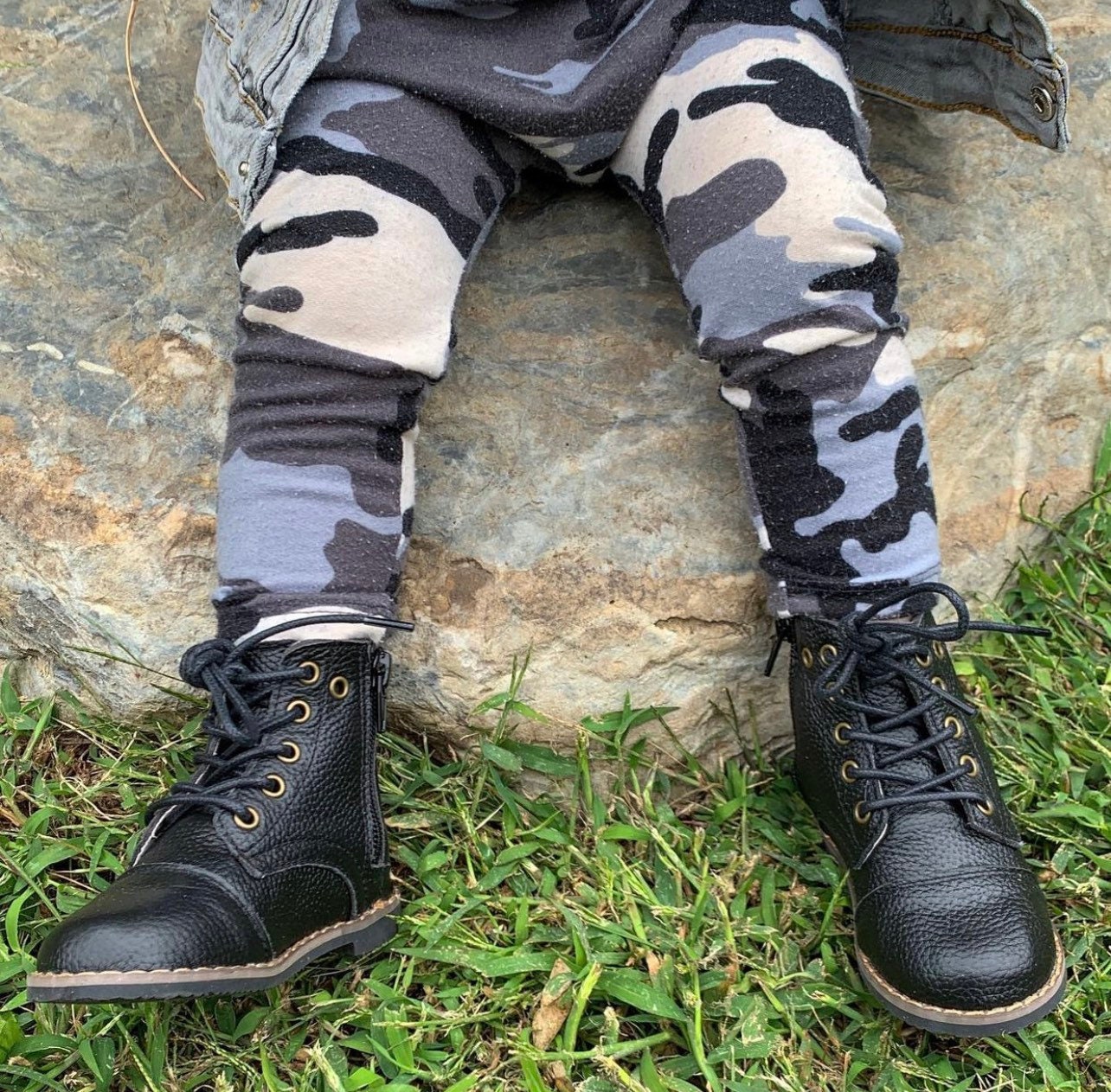 Baby boy combat boots clearance
