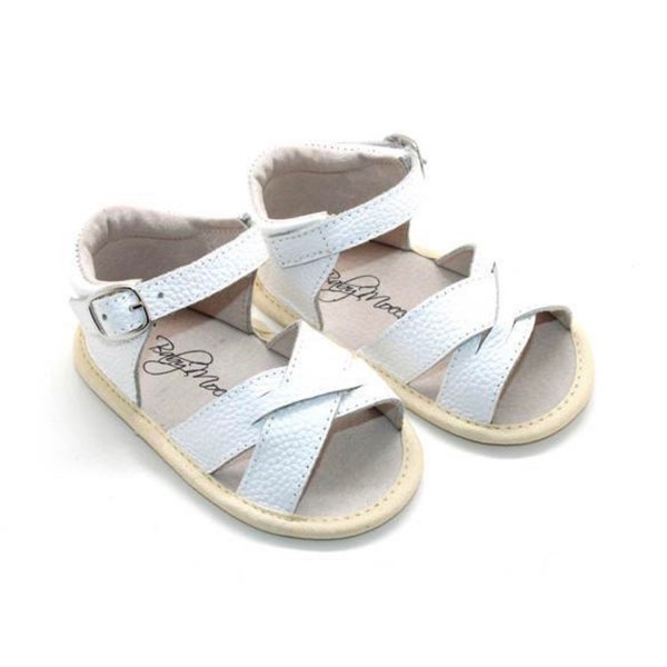 White Baby Sandals Etsy