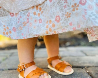 Brown Sandals Open Toe Sandals Moccasins Girls Sandals Toddler Sandals Leather Baby Shoes Leather Baby Sandals Summer Shoes Baby Moccasins