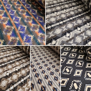 Southwest sherpa fabric / Aztec printed sherpa/Blanket/ Upholstery/ coats/ toys
