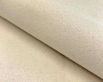 Premium 10 Oz Canvas Fabric, Sold by Meter, 100 Percent Natural