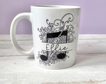 Custom Music Mug | Musical Cup | Personalised Mug | Darling Homeware |Musicians Gift | Kitchenware | Instrumentalist Mug | Musical | Teacher