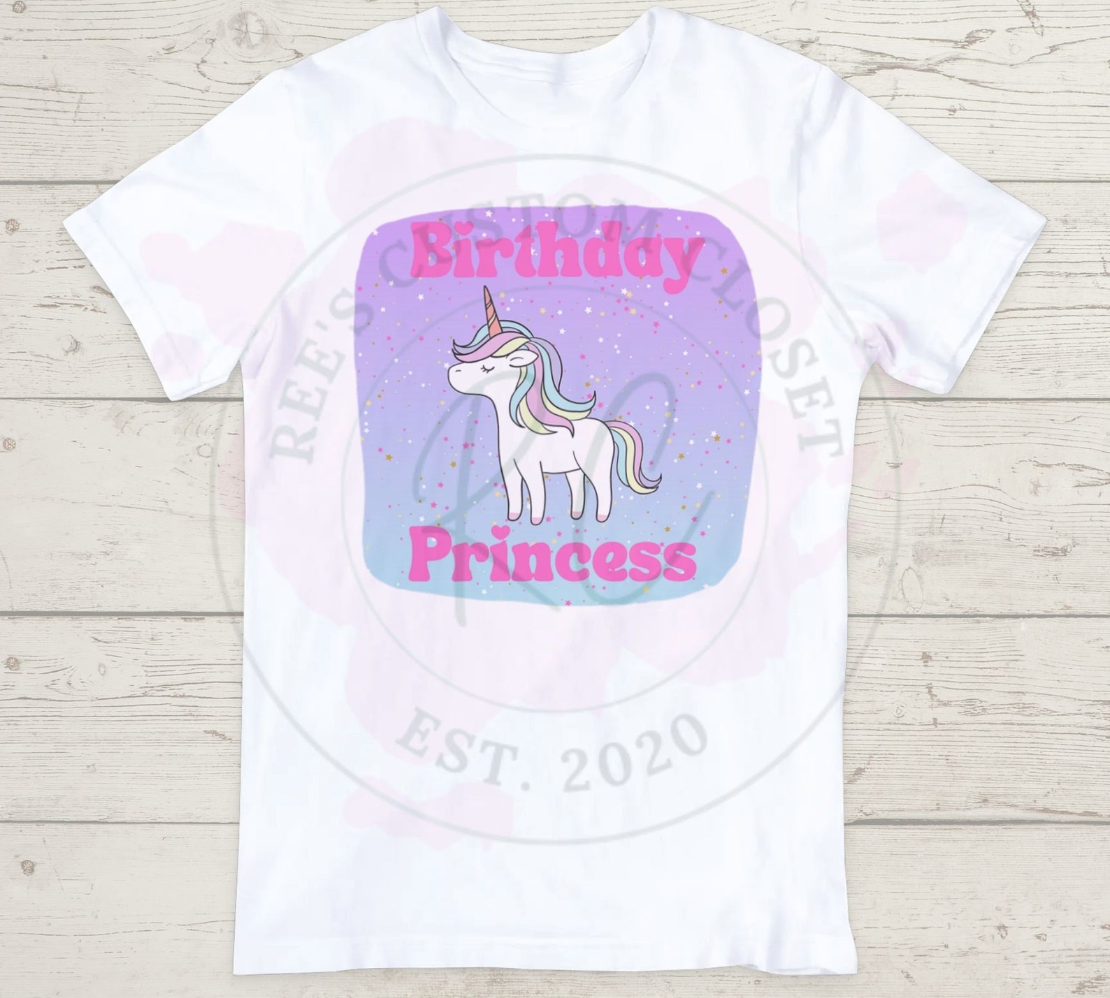 Download Unicorn Birthday Princess SVG JPG Digital File Transparent ...