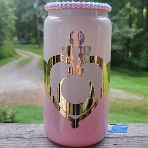 Made to Order! Sailor Moon Transformation Broach cold color change 16 oz glass tumbler