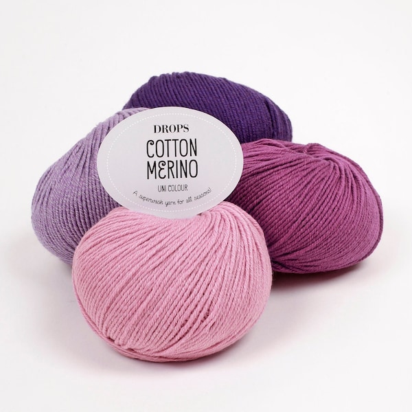 DROPS Cotton Merino / A superwash yarn for all seasons!