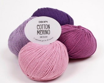 DROPS Cotton Merino / A superwash yarn for all seasons!