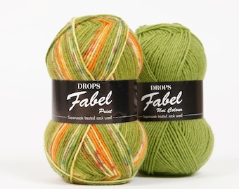 DROPS Fabel / Sock yarn / Sockyarn