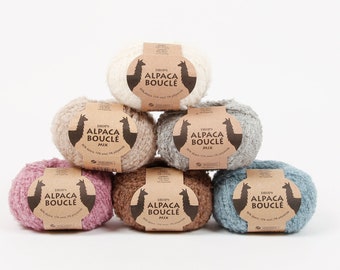 1.8oz(50 g)-153 yds(140 m)/DROPS Alpaca Bouclé Soft / light and full of loops!