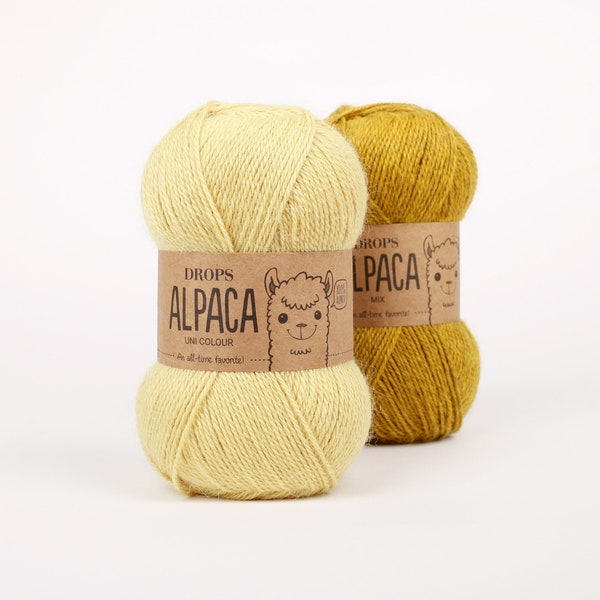 1.8oz(50 g)-183 yds(167 m) / Drops ALPACA / Ein absoluter Favorit aus weichem Alpaka