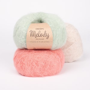 50g-140m/DROPS Melody / Eine luxuriöse Mischung aus Merinowolle und gebürstetem Alpaka