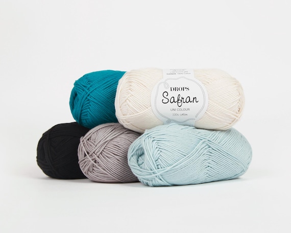 Drops SAFRAN Cotton yarn Soft cotton